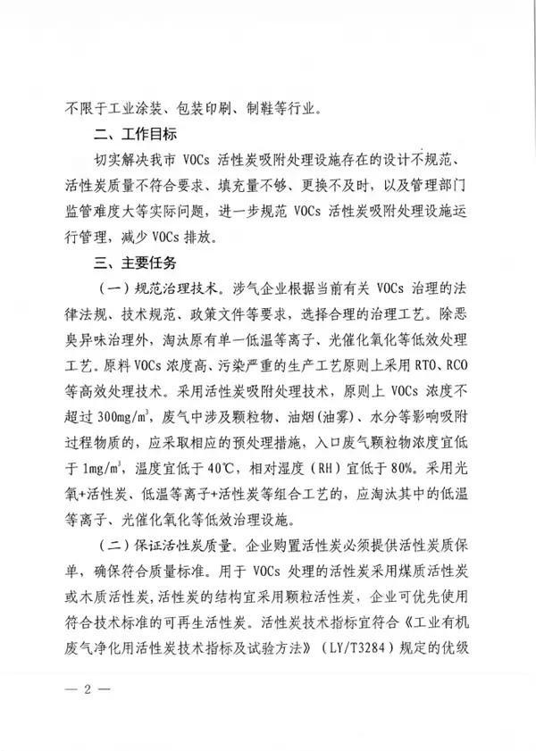 2022年度挥发性有机物活性炭吸附处理设施运行管理