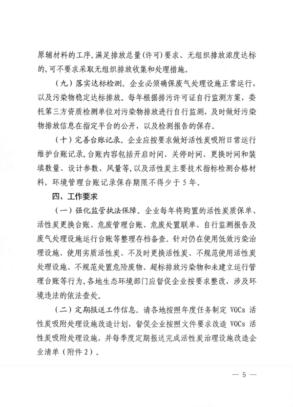 2022年度挥发性有机物活性炭吸附处理设施运行管理
