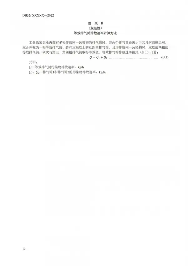 工业涂装工序大气污染物排放标准